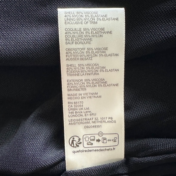 NWT Free People All Yours Black Mini Dress L - Picture 10 of 10